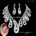 three-piece Zircon Wedding necklace rhinestone crystal necklace